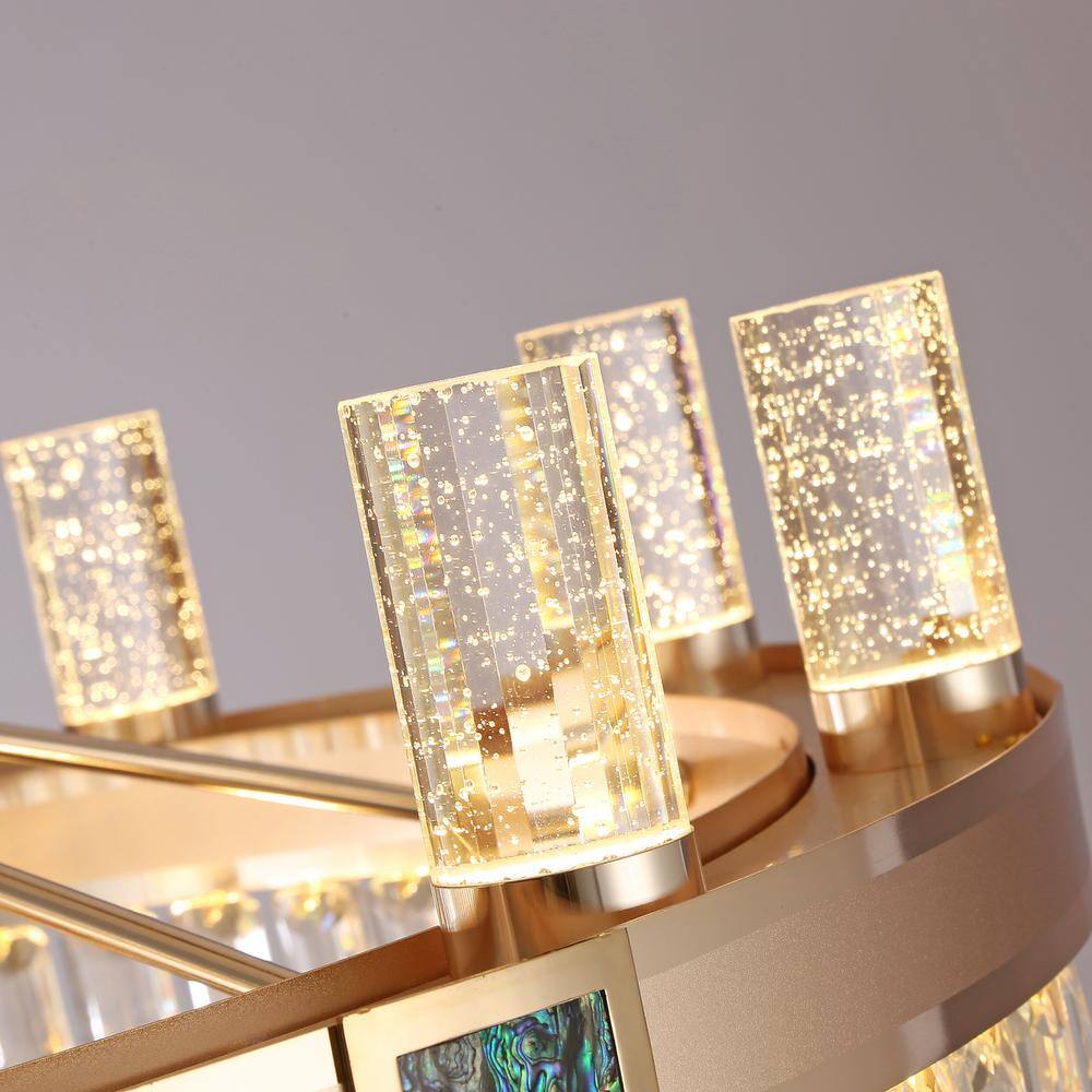 Crystal Cylindrical LED Pendent Light  details 2